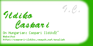 ildiko caspari business card